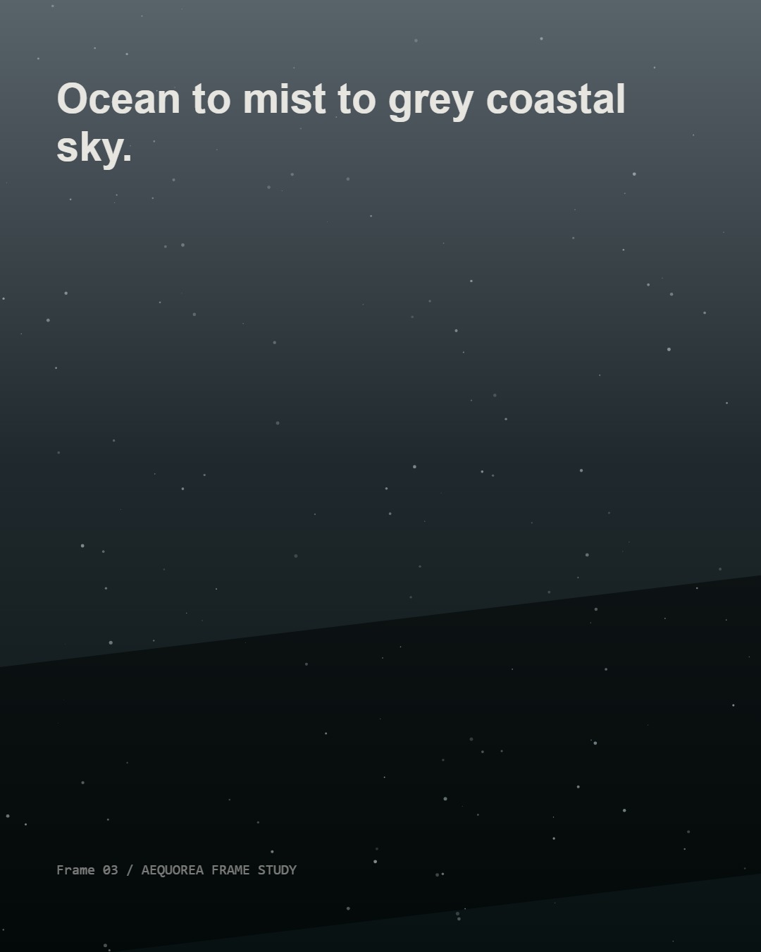 Coastal mist keyframe for You Are Breathing Ocean Pollution